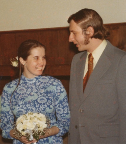 Lee and Melinda Varian Wedding Day, May 26, 1973